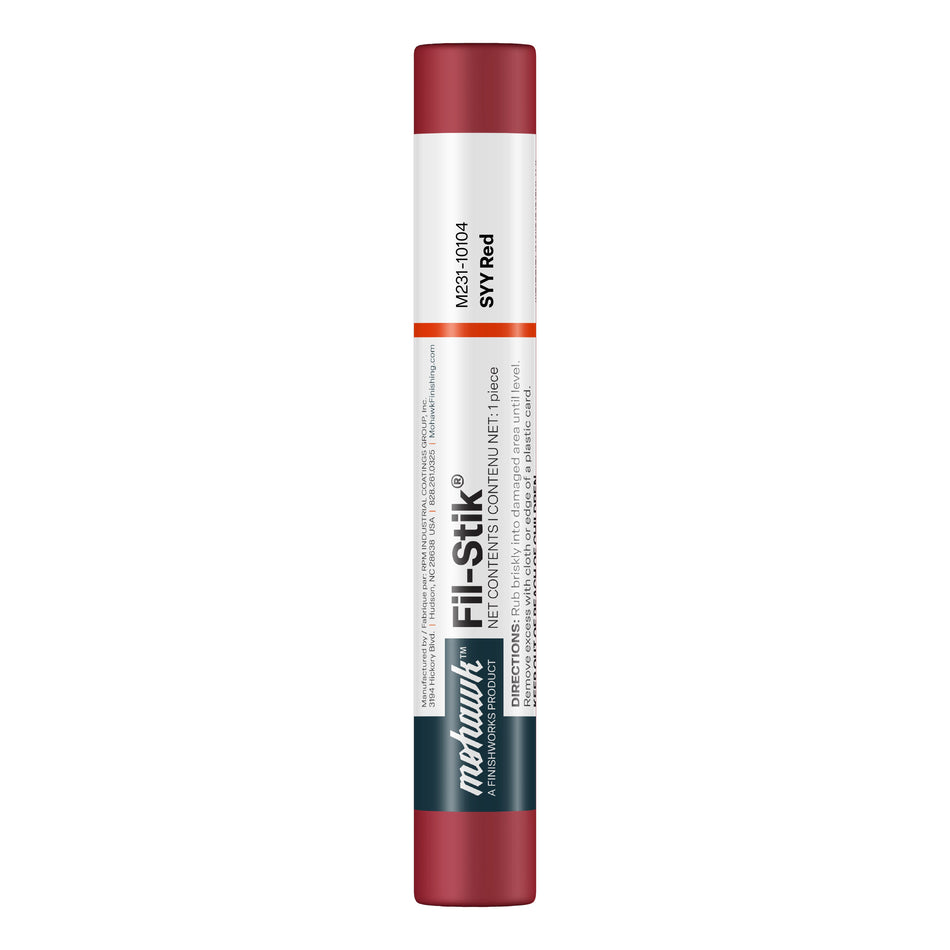 Mohawk SYY Red Fil-Stik wax putty stick for wood repair
