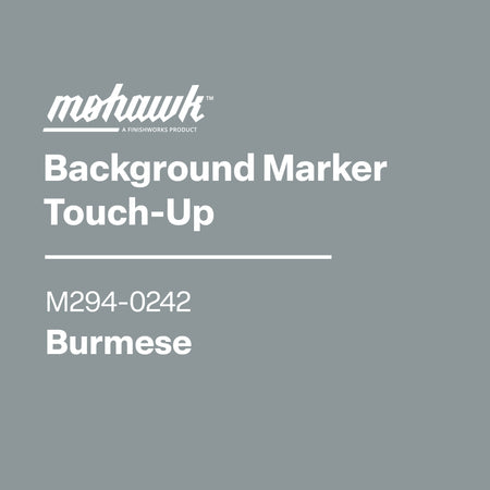 Gray background with Mohawk logo and text for background marker touch-up product.