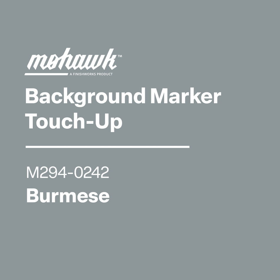 Gray background with Mohawk logo and text for background marker touch-up product.