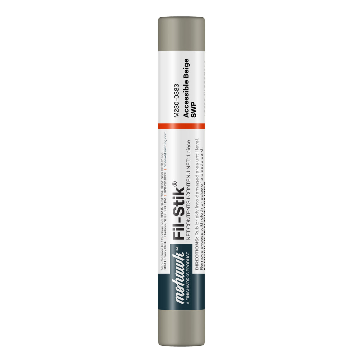 Mohawk Accessible Beige SWP Fil-Stik wax putty stick for wood repair