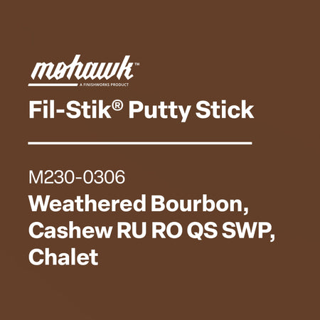 Mohawk M230-0306 Weathered Bourbon furniture scratch touch-up filler stick