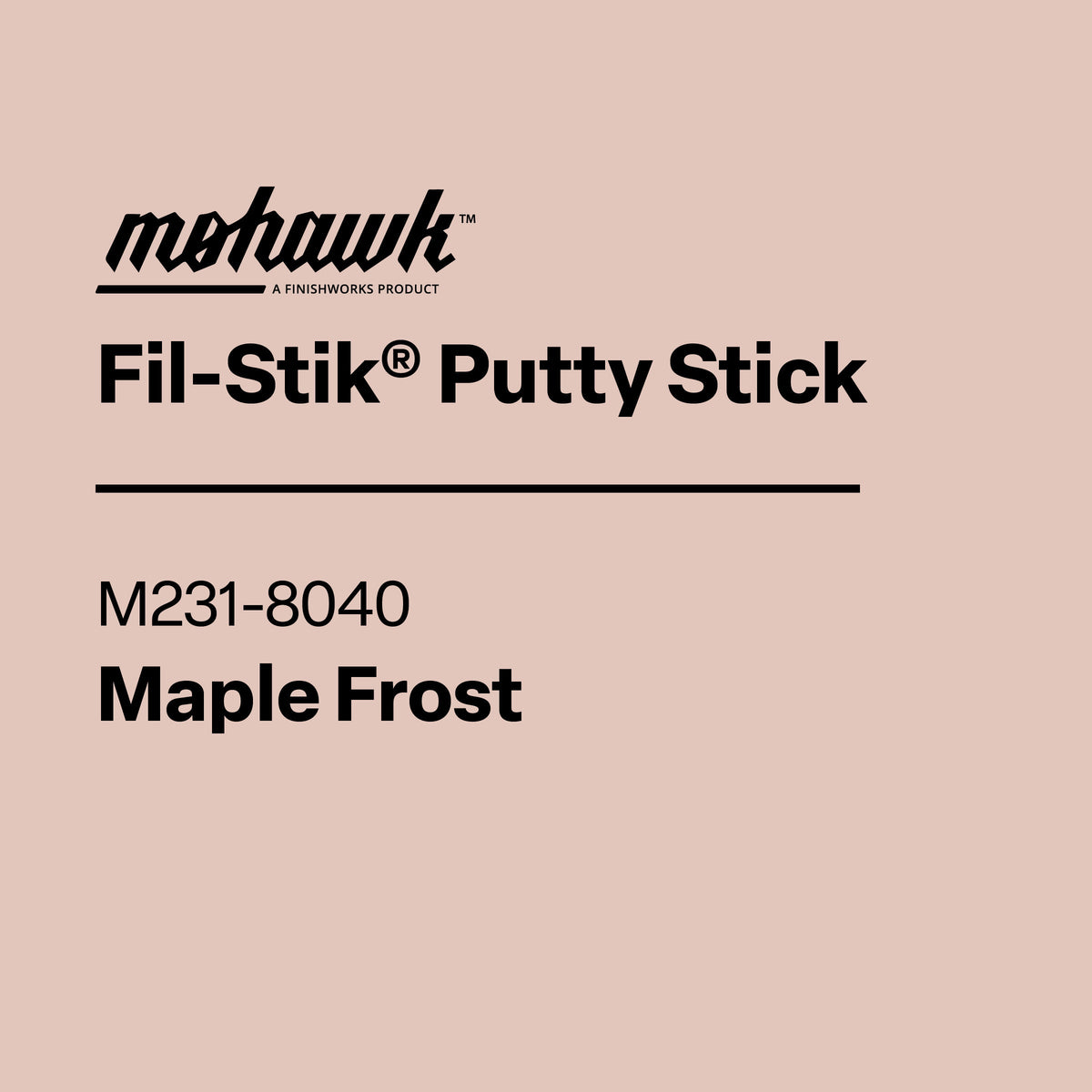 Mohawk Fil-Stik semi-hard wax wood repair touch-up stick M231-8040