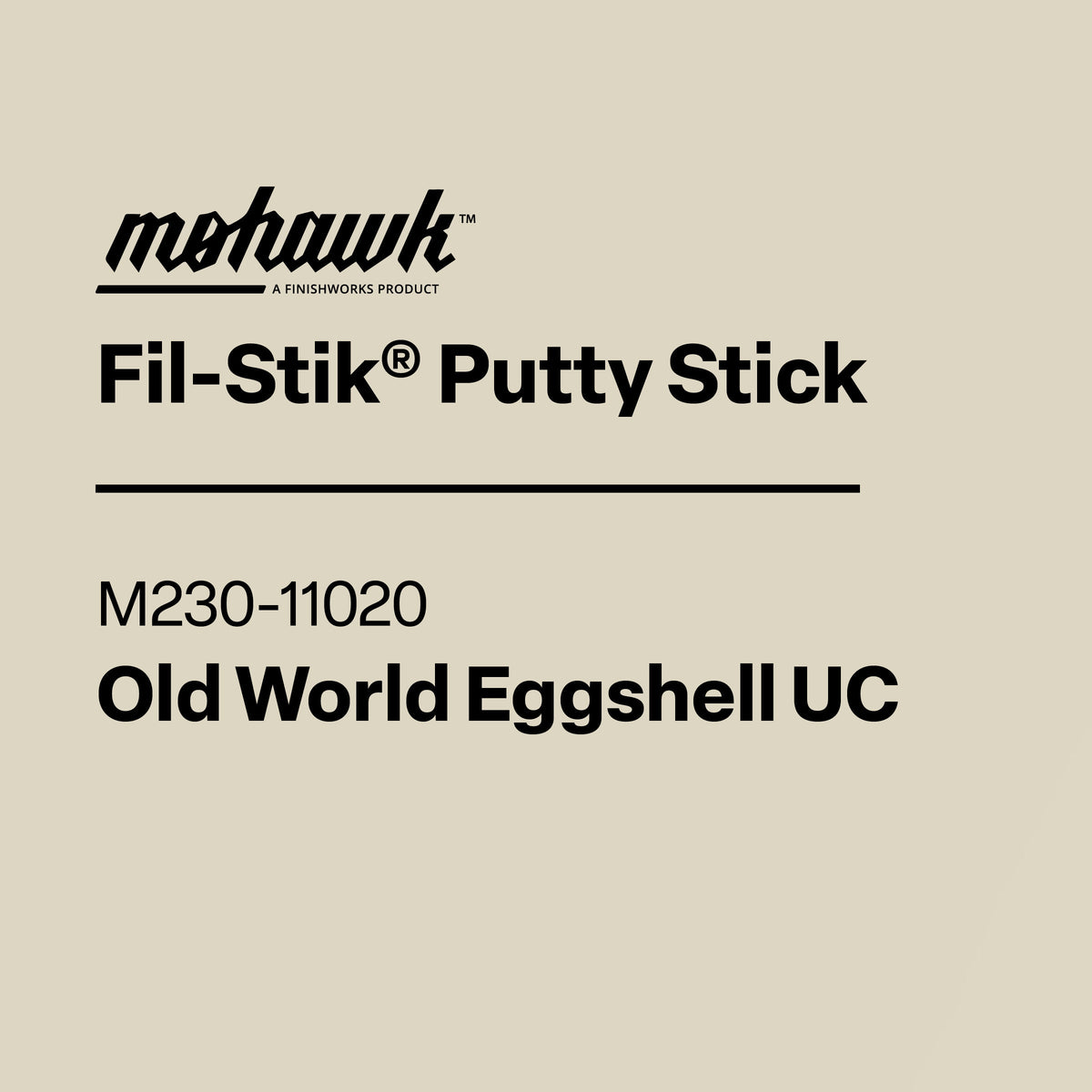 Mohawk M230-11020 Old World Eggshell furniture scratch and nick touch-up stick