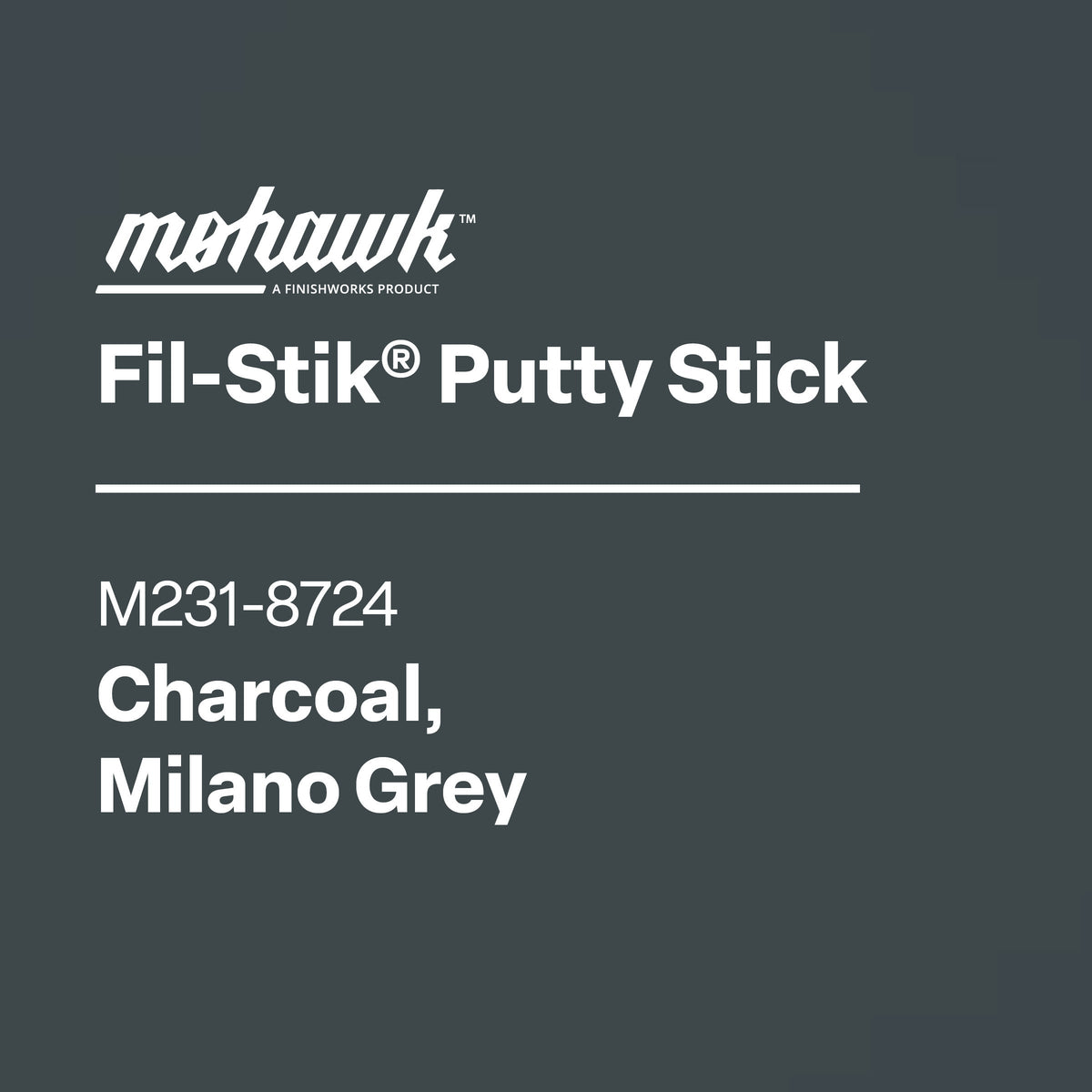 Mohawk M231-8724 Charcoal furniture scratch and nick touch-up stick