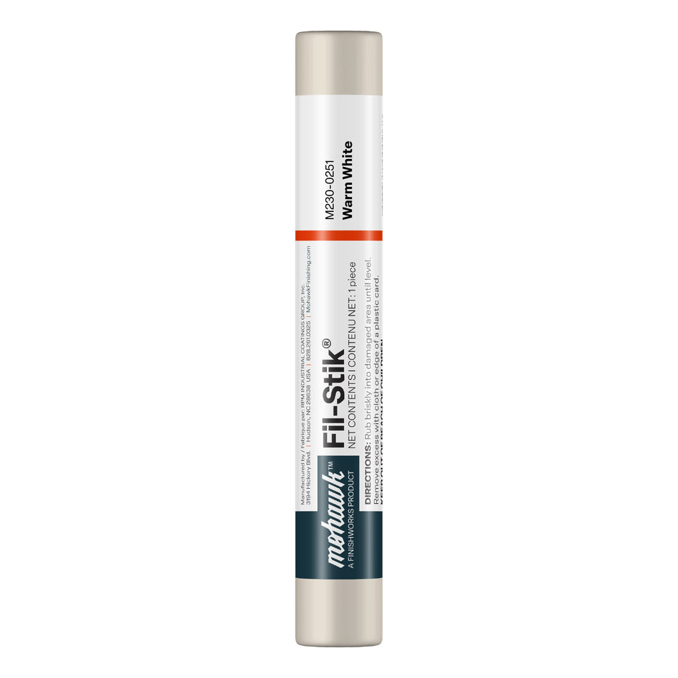 Mohawk Warm White Fil-Stik wax putty stick for wood scratch repair