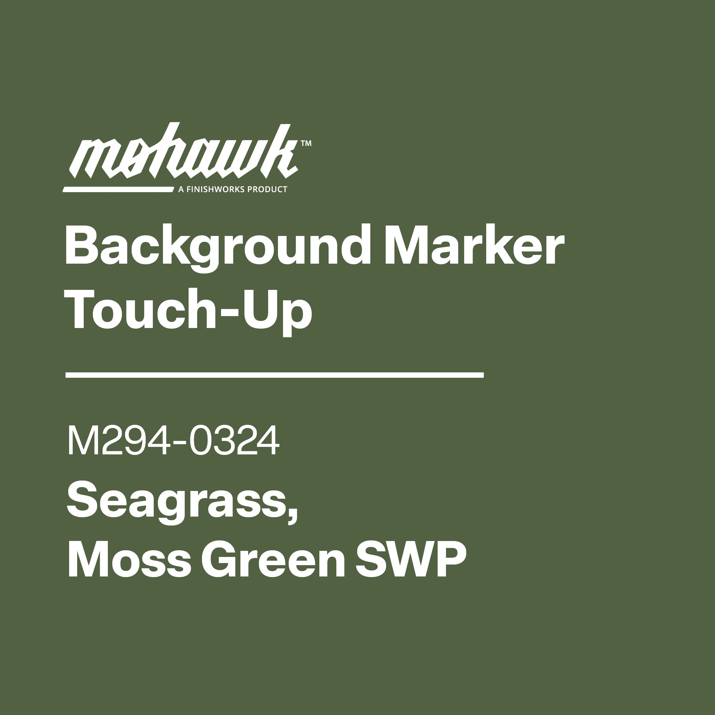 Mohawk Background Marker Touch-Up label on a green background