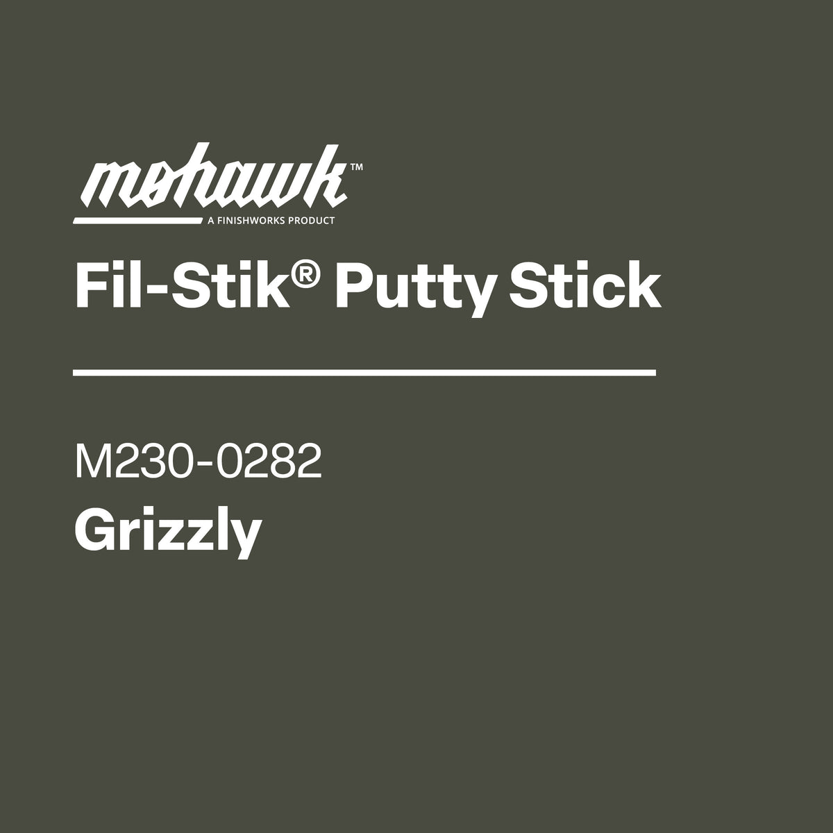 Mohawk M230-0282 Grizzly furniture scratch and nick touch-up stick