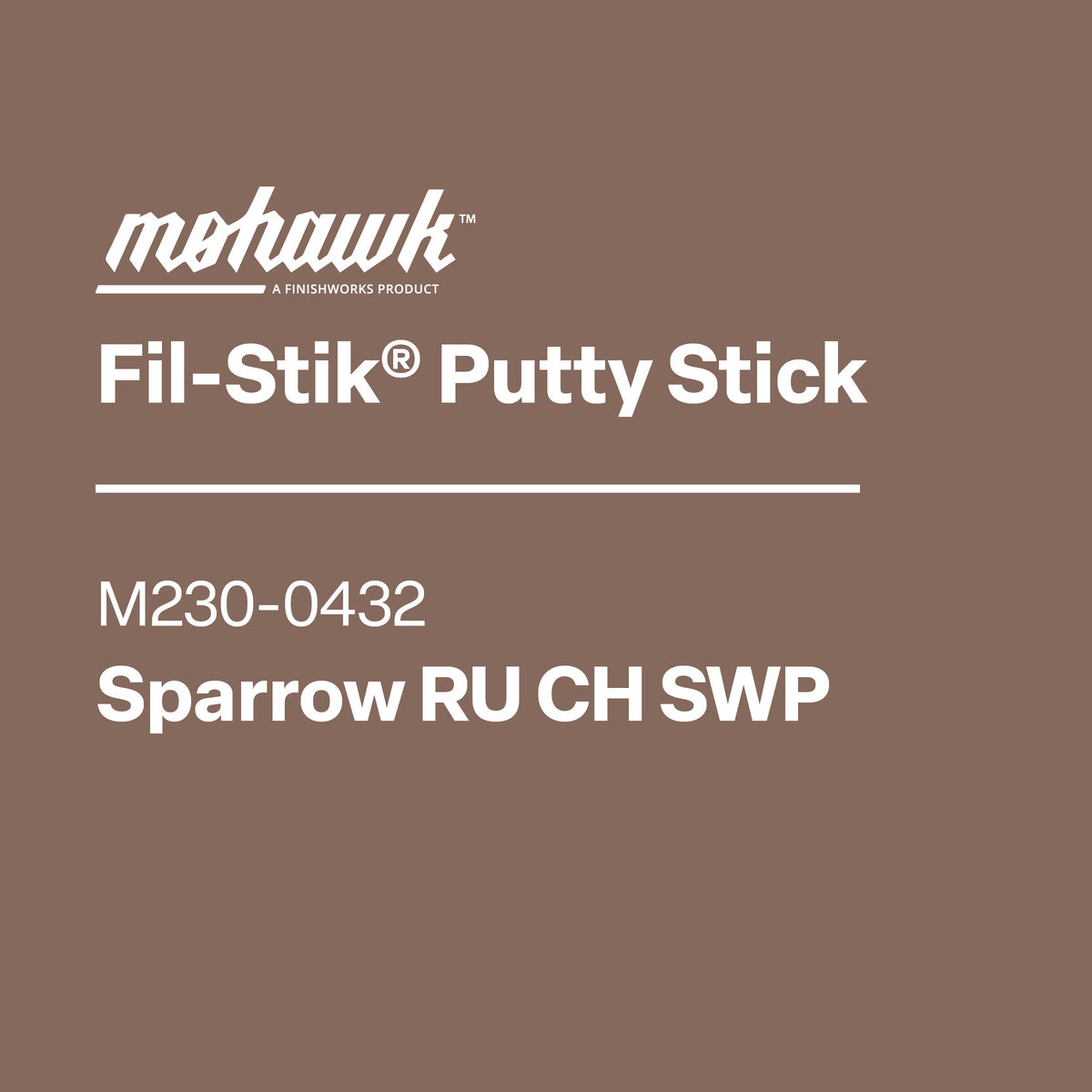 Mohawk M230-0432 Sparrow furniture scratch touch-up filler stick