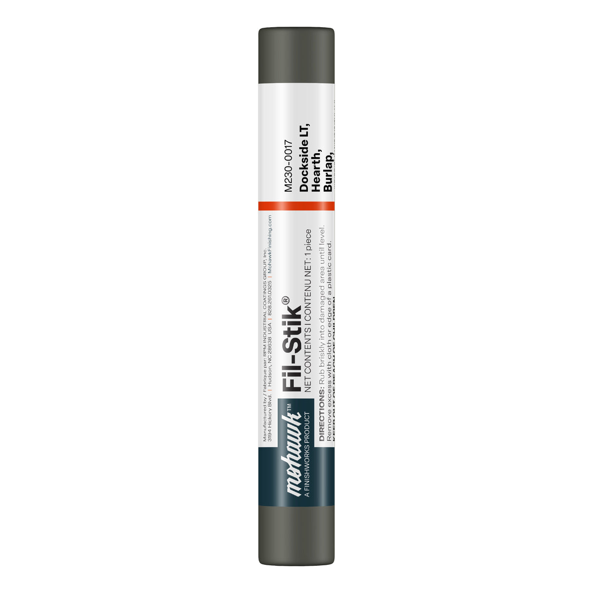 Mohawk Fil-Stik M230-0017 Dockside LT Hearth SM Slate Morel putty stick