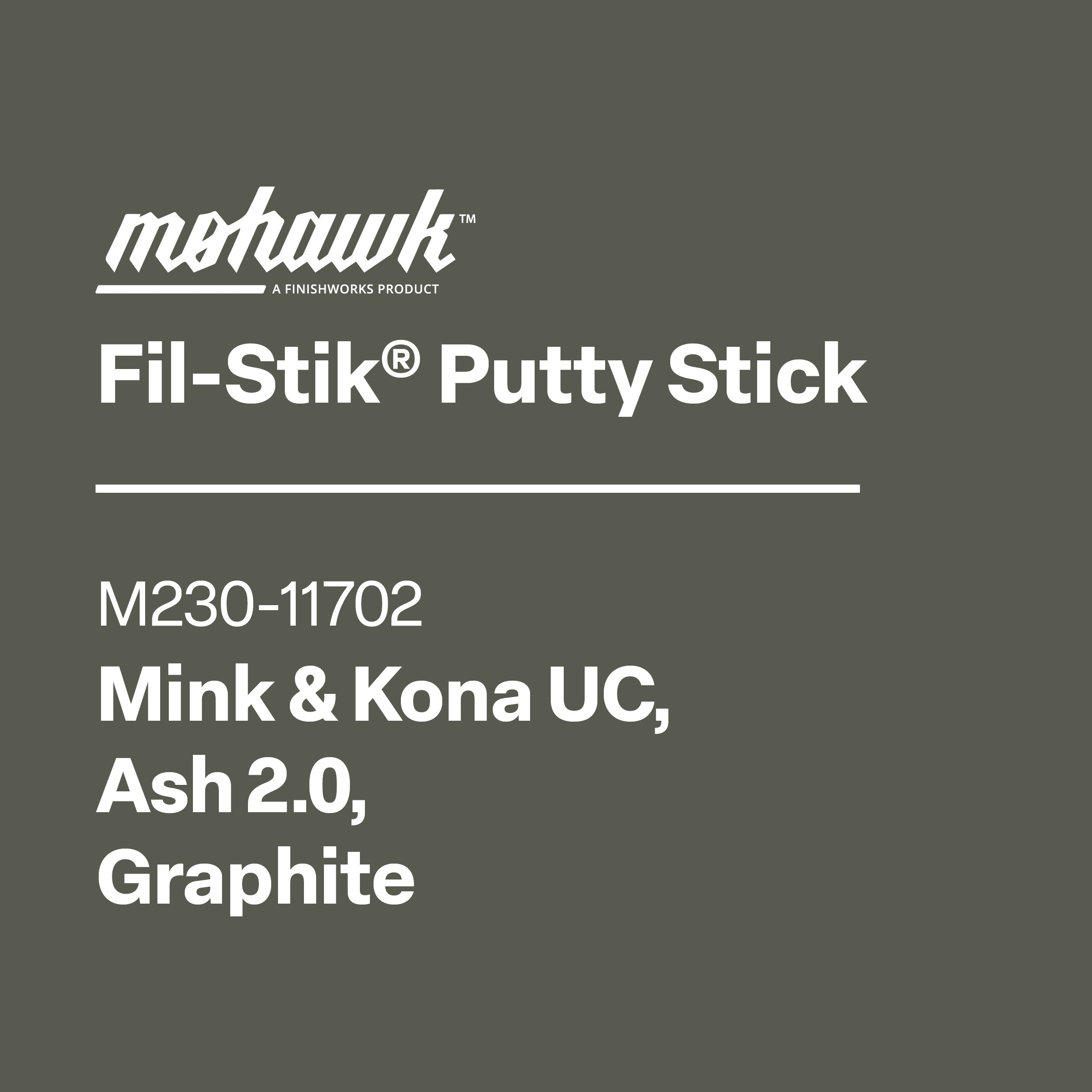 Mohawk M230-11702 Mink Kona Graphite furniture scratch and nick touch-up stick