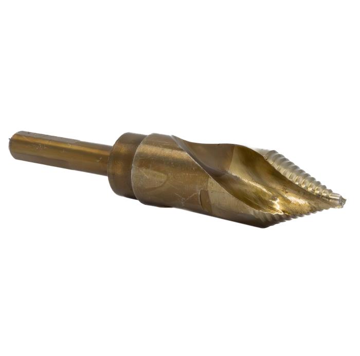 1-1/8" Cobalt Stepped Drill Bit with 1/2" Reduced Shank