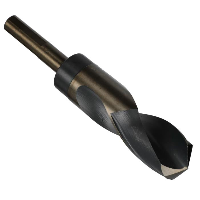 1-23/64" HSS Black & Gold Drill Bit with Reduced 1/2" 3-Flat Shank, Contractor Series