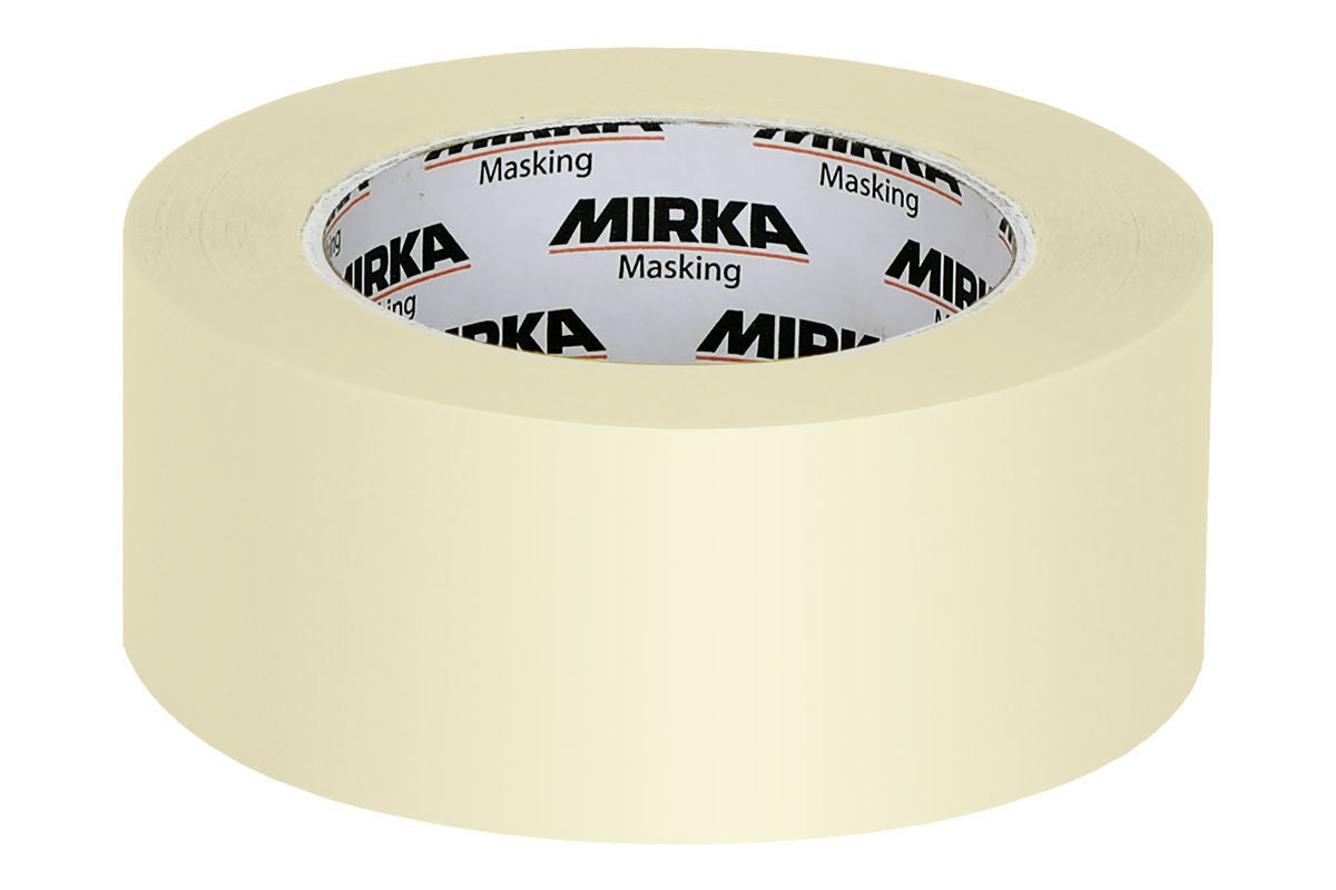 Mirka Masking Tape 100˚C White Line .71 in x 164', 48/Pack