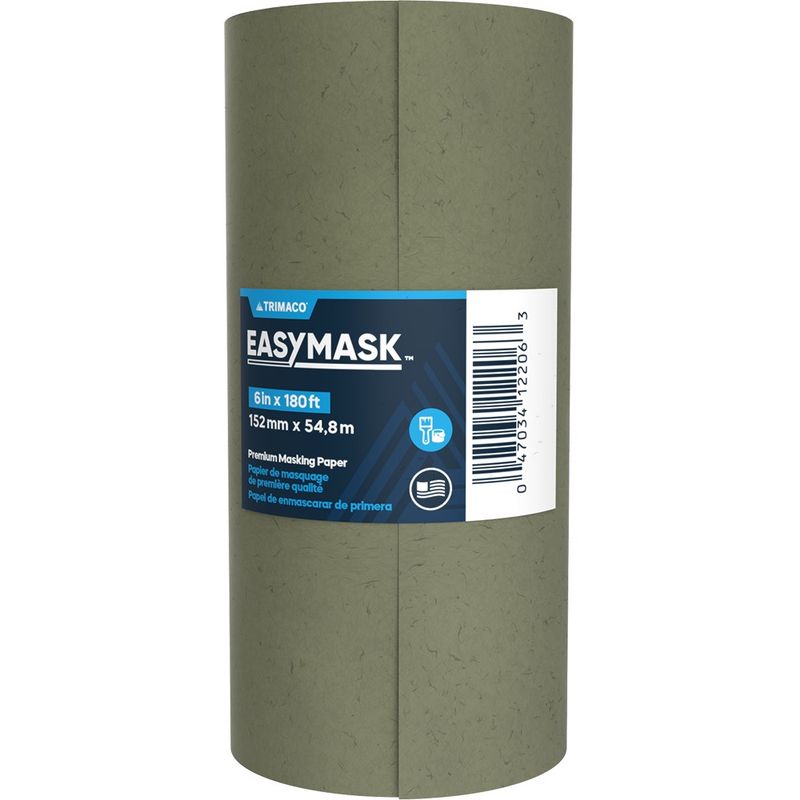 Trimaco 12206 G6 6" x 60Yd Easy Mask Green Premium Masking Paper