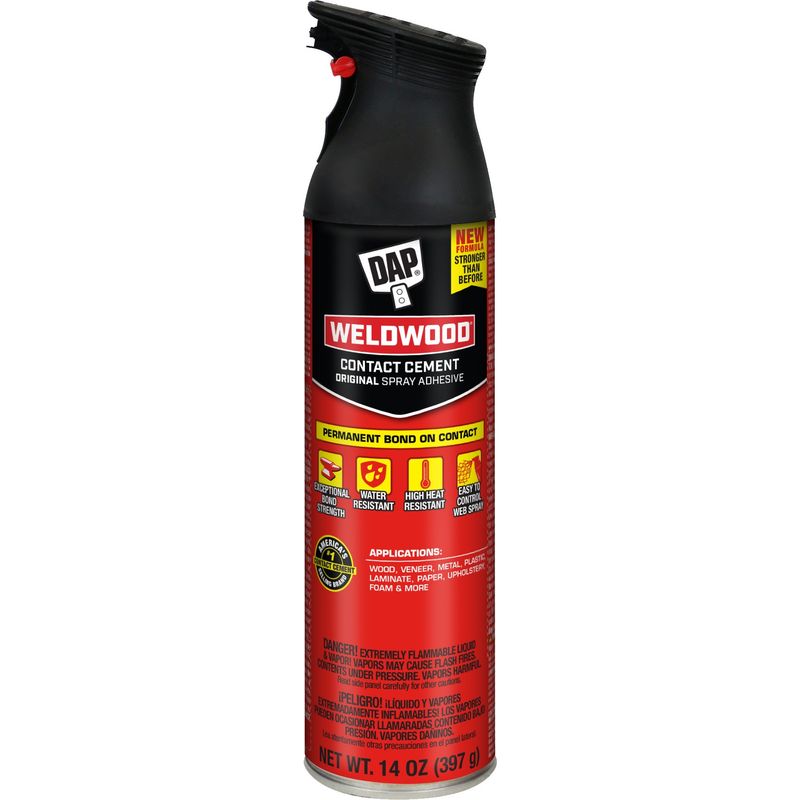 DAP 00120 14oz Weldwood Contact Cement Original Spray Adhesive