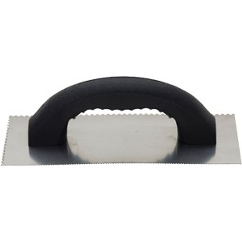 Hyde 19060 4-1/4" x 9-1/4" U Notch Adhesive Trowel Steel Blade