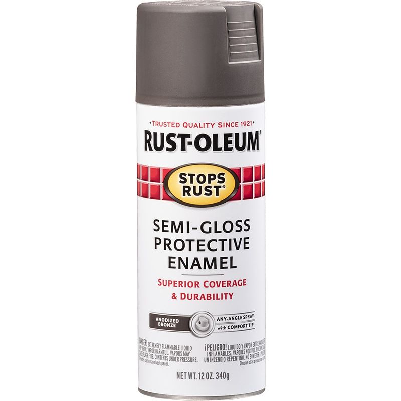 Rust-Oleum 7769830 12oz Flat Rusty Metal Primer Stops Rust Spray Paint