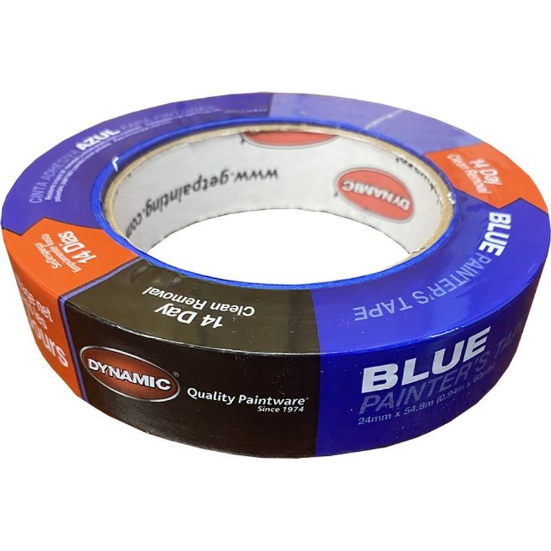 Dynamic 99764 .94" (24mm) x 60yd Premium Painters Blue Masking Tape