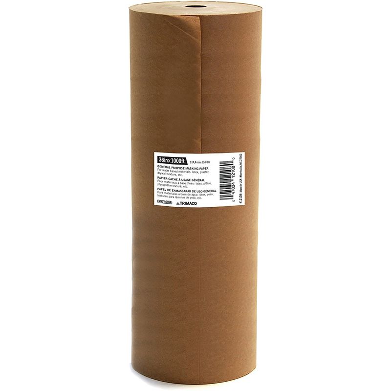 Trimaco 12108 BL36 36" x 1000' Brown General Purpose Masking Paper