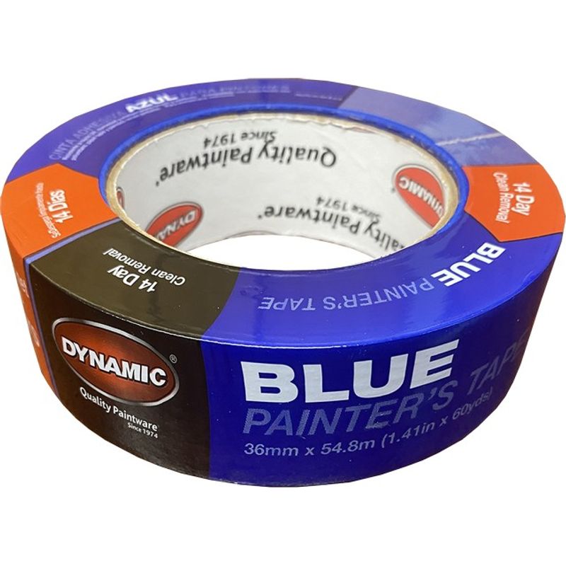 Dynamic 99765 1.41" (36mm) x 60yd Premium Painters Blue Masking Tape